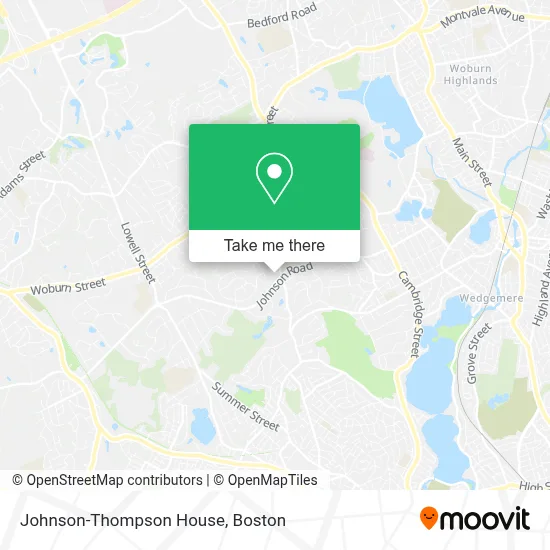 Johnson-Thompson House map