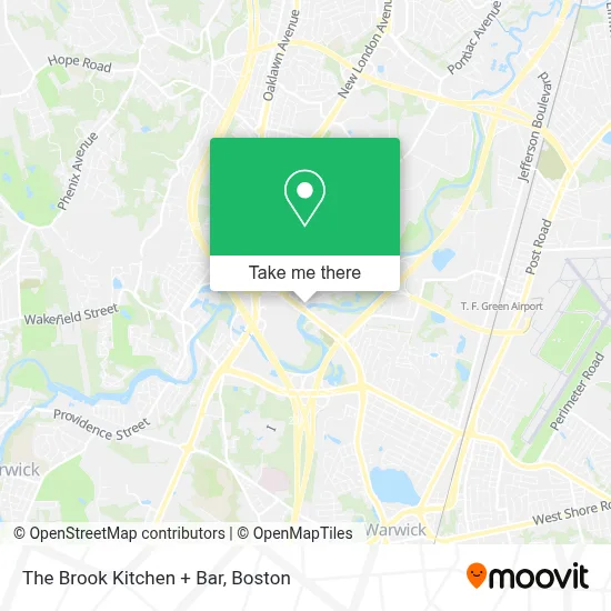 The Brook Kitchen + Bar map