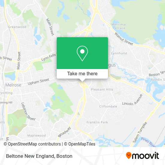 Beltone New England map