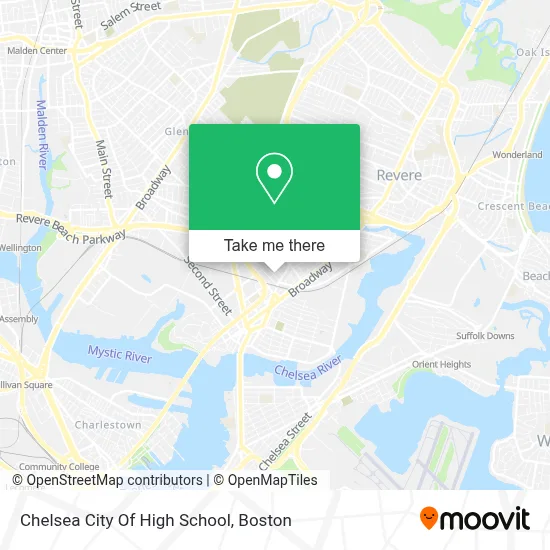 Chelsea City Of High School map