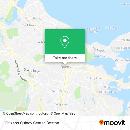 Citizens Quincy Center map