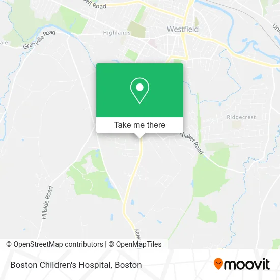 Boston Children's Hospital map