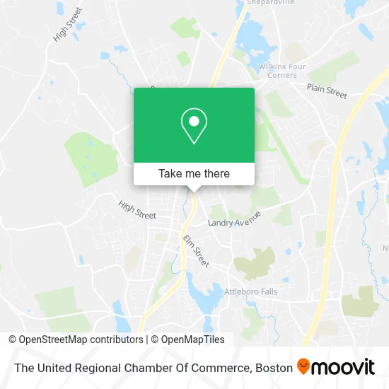 The United Regional Chamber Of Commerce map
