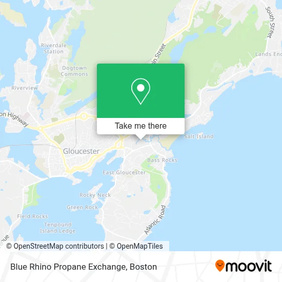 Blue Rhino Propane Exchange map