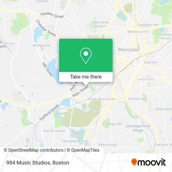 984 Music Studios map