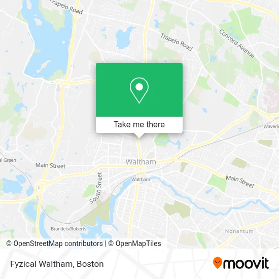 Fyzical Waltham map