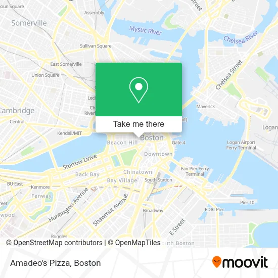 Amadeo's Pizza map