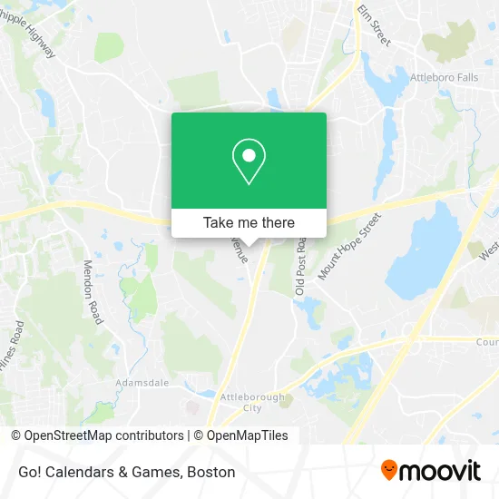 Go! Calendars & Games map