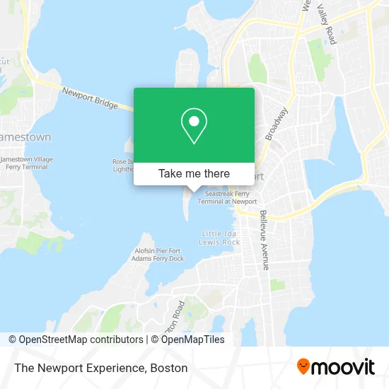 The Newport Experience map