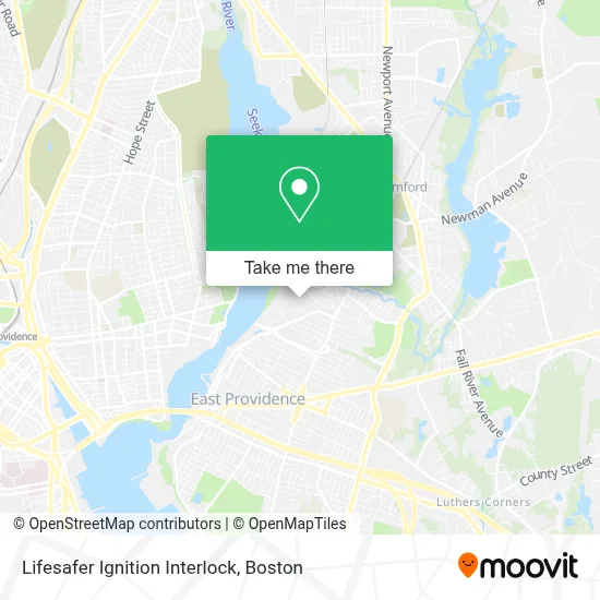 Lifesafer Ignition Interlock map