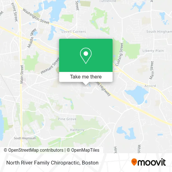 North River Family Chiropractic map