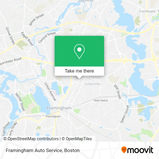 Framingham Auto Service map
