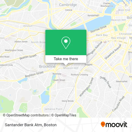 Santander Bank Atm map