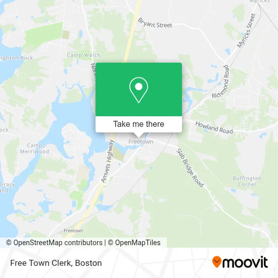 Free Town Clerk map