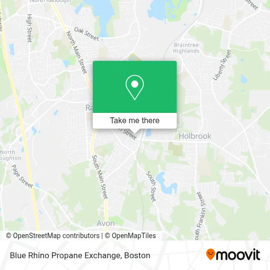 Blue Rhino Propane Exchange map