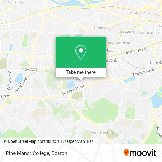 Pine Manor College map