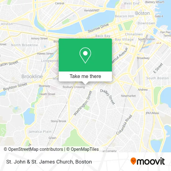 St. John & St. James Church map