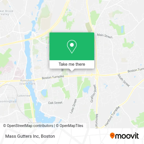 Mass Gutters Inc map