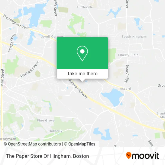The Paper Store Of Hingham map