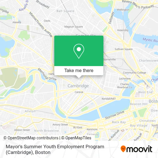 Mayor's Summer Youth Employment Program (Cambridge) map
