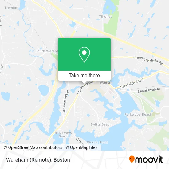 Wareham (Remote) map