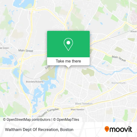 Waltham Dept Of Recreation map