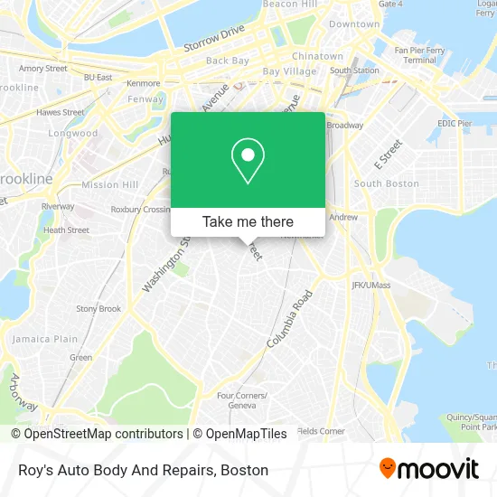 Roy's Auto Body And Repairs map