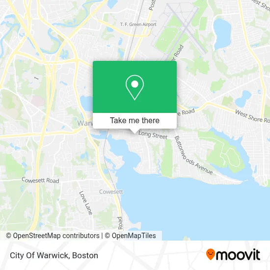 City Of Warwick map