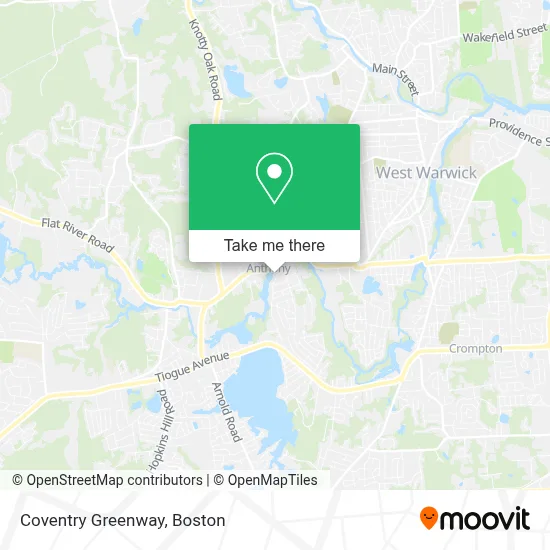 Coventry Greenway map