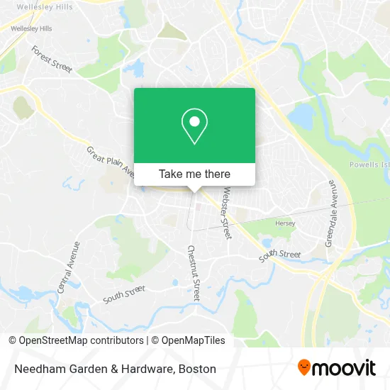 Needham Garden & Hardware map