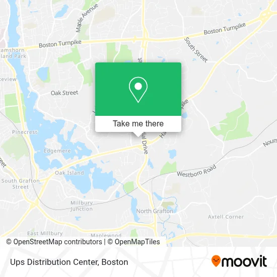 Ups Distribution Center map