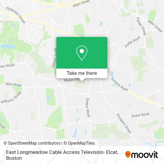 East Longmeadow Cable Access Television- Elcat map