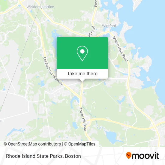 Rhode Island State Parks map