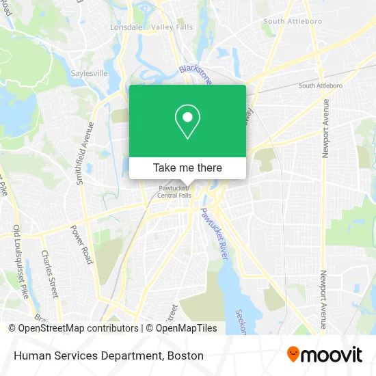 Human Services Department map
