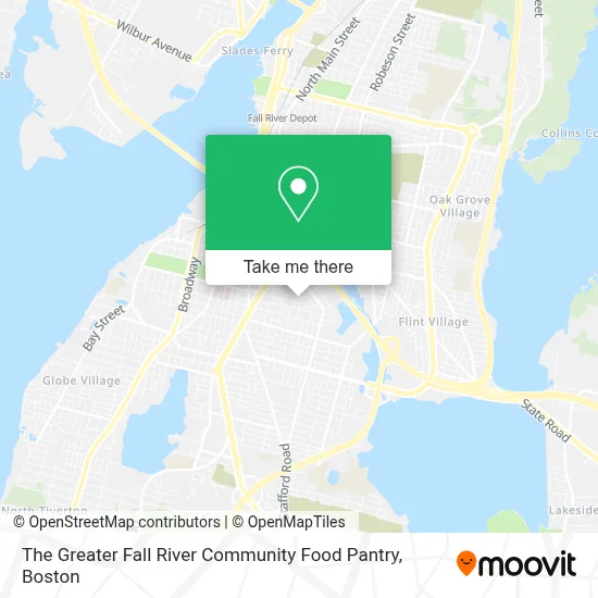 The Greater Fall River Community Food Pantry map