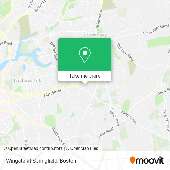 Wingate at Springfield map
