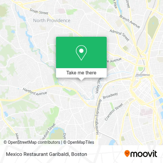 Mexico Restaurant Garibaldi map
