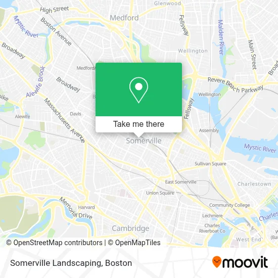 Somerville Landscaping map