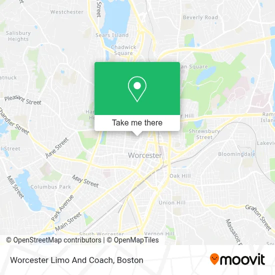 Worcester Limo And Coach map