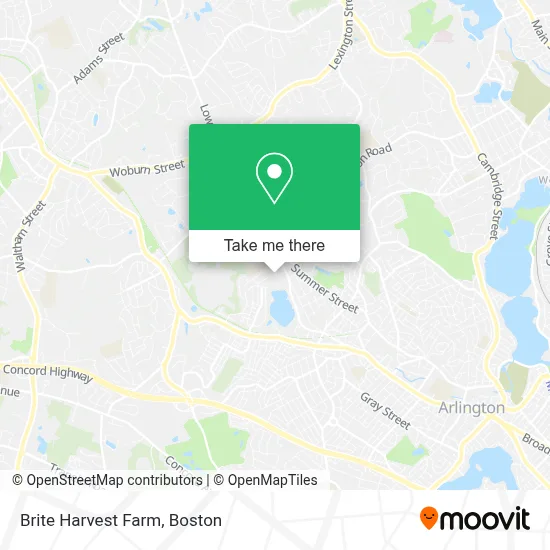 Brite Harvest Farm map