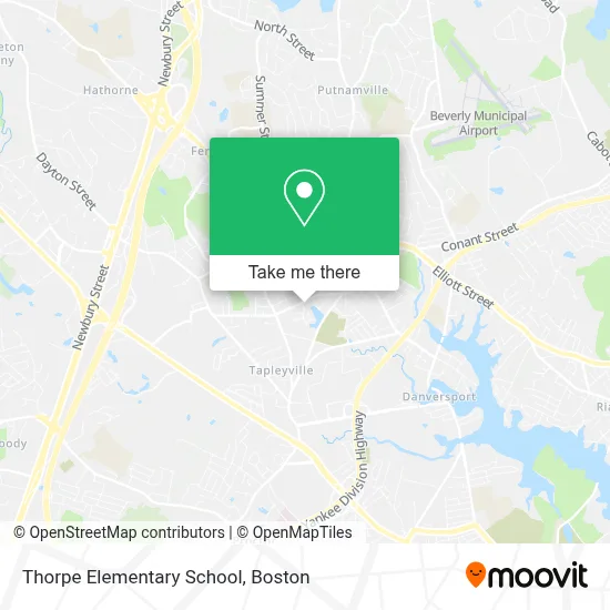 Thorpe Elementary School map