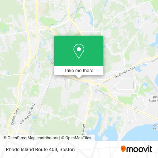 Rhode Island Route 403 map