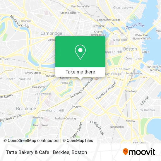 Tatte Bakery & Cafe | Berklee map