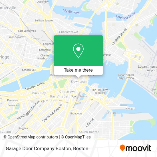 Garage Door Company Boston map