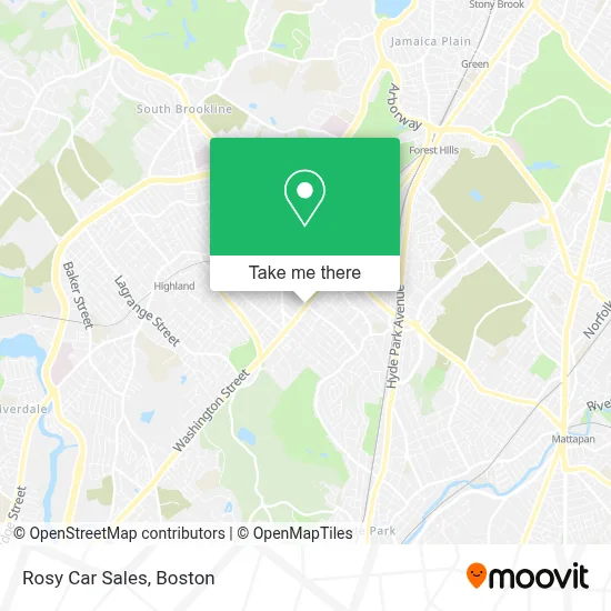 Rosy Car Sales map