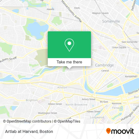 Artlab at Harvard map