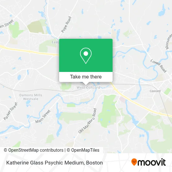 Katherine Glass Psychic Medium map