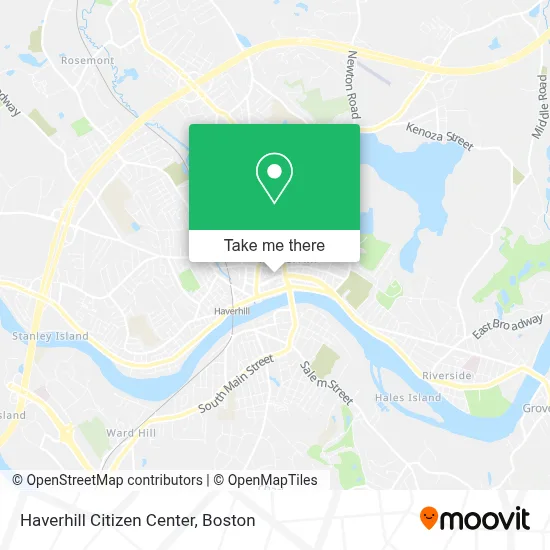 Haverhill Citizen Center map