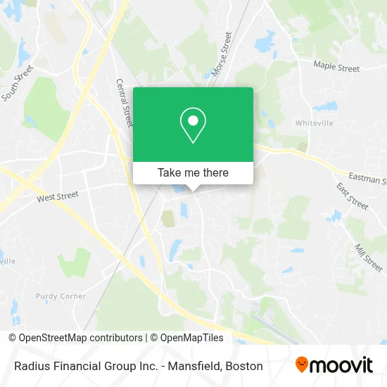 Radius Financial Group Inc. - Mansfield map