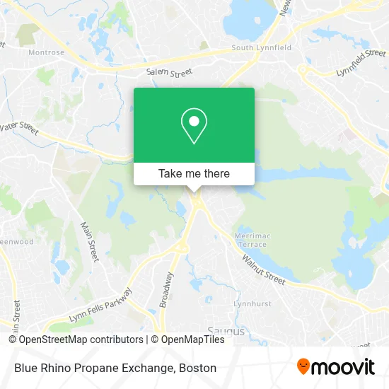 Blue Rhino Propane Exchange map